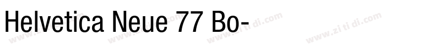 Helvetica Neue 77 Bo字体转换